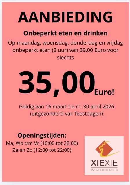 Catering Menu Xie Xie